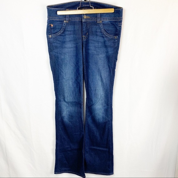 Hudson Signature Bootcut Jeans Dark Wash Flap - Picture 1 of 8